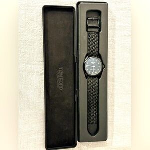 Tom Ford 002 Ocean Plastic Watch With Braided Strap